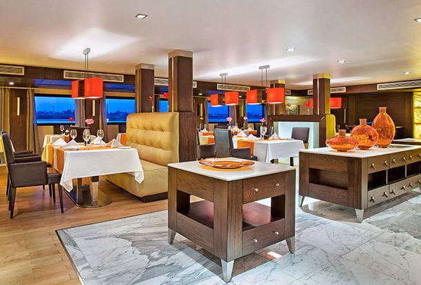 The Restaurant at The Oberoi Zahra Luxury Nile Cruiser